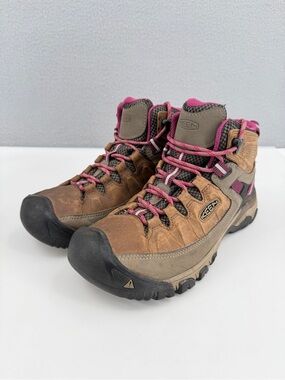 Keen Targhee III Hiking Boot Womens 9 Waterproof Mid Ankle LaceUp 1018178 Purple